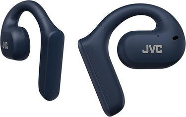 JVC Nearphones HA-NP35T-A, True Wireless Earbuds, Open Ear Design, IPX4, Mikrofon-Muting, 17 Std. Laufzeit, BT 5.1, (Blau)